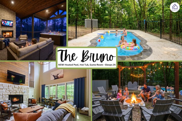 New! Heated Pool, Hot Tub, Game Room - Sleeps 24 - United States