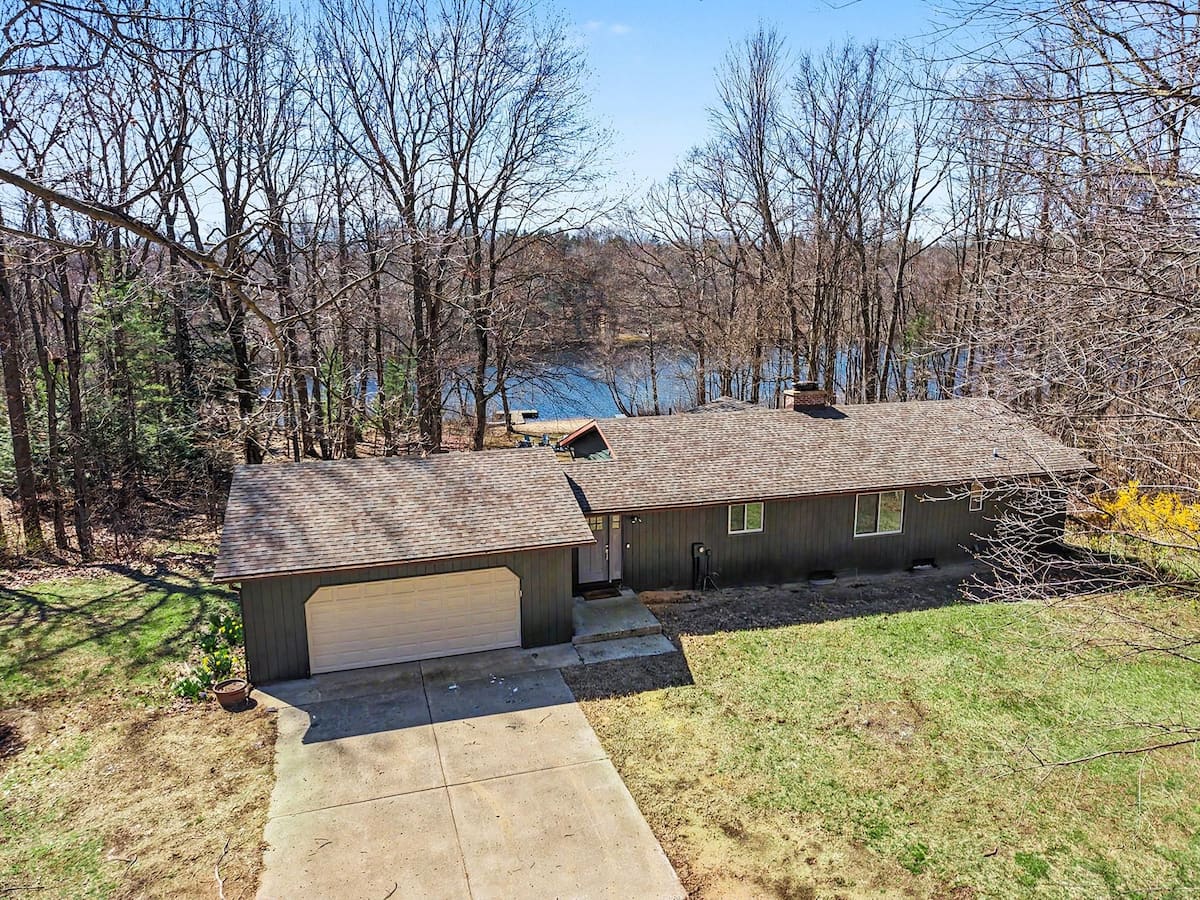 Exterior lake property photo