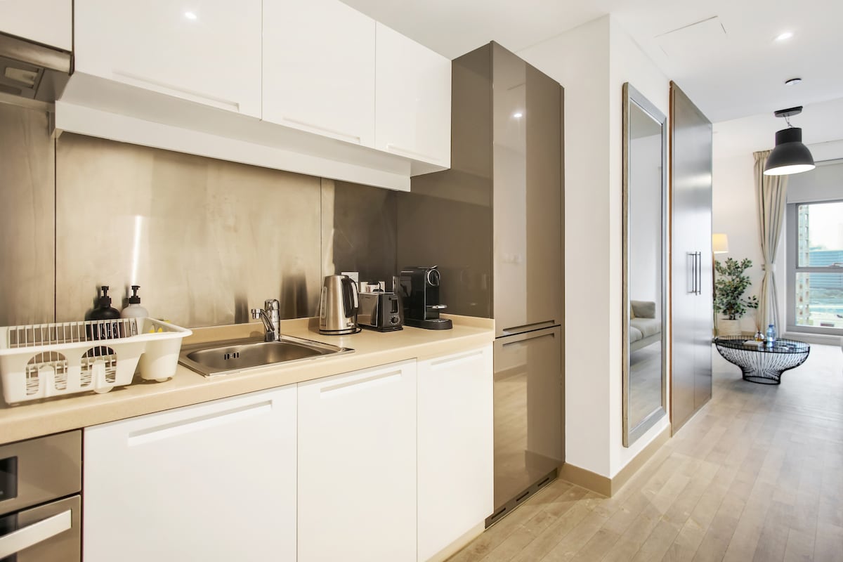 Studio Furnished Apartment with Fountain View 3