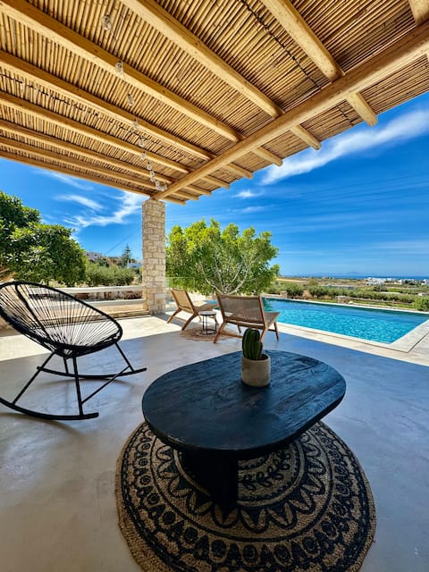 Villa Giorgianna - near Aliki beach with pool