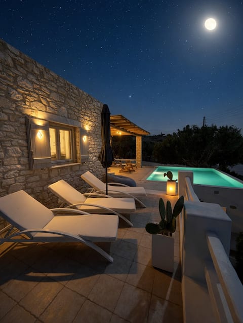 Villa Giorgianna - near Aliki beach with pool
