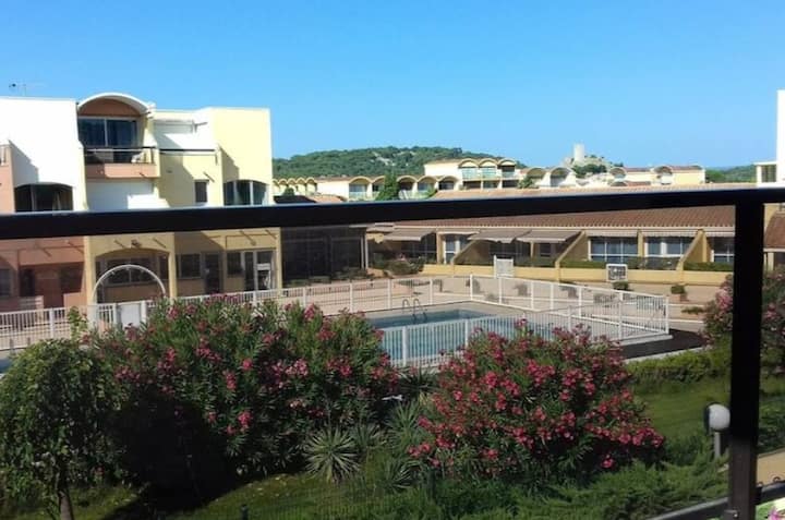 Studio, Clim, Piscine, Tennis, Au Coeur Du Port - Gruissan