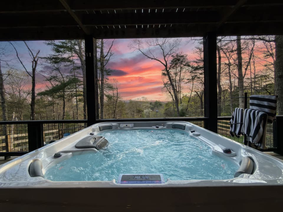A modern glass cabin in the Blue Ridge woods, Morganton, Georgia, United States, photo 4 of 10