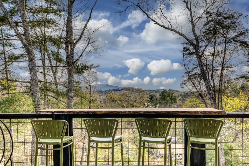 A modern glass cabin in the Blue Ridge woods, Morganton, Georgia, United States, photo 6 of 10