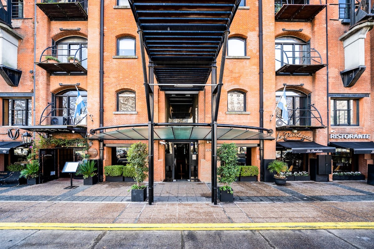 Living del loft de 107 m² en Puerto Madero