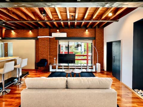 107 m² loft with two bedrooms