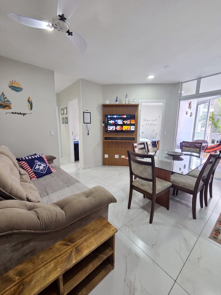 Integrated living room and kitchen