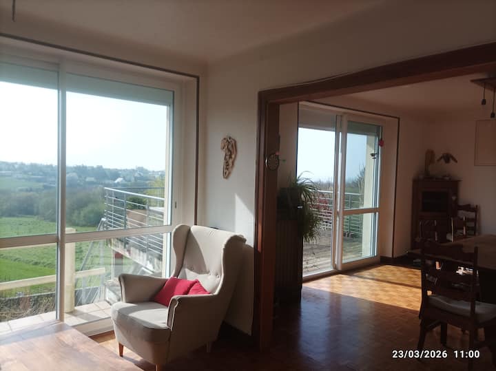 Maison Spacieuse Belle Vue Mer Et Dégagée. - Crozon