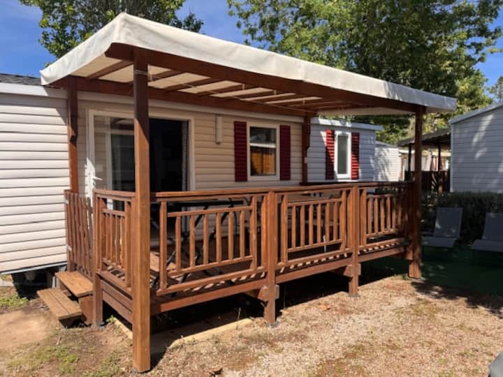 Mobil-home 4-6 Pers Proche Piscine à La Carabasse - Vias