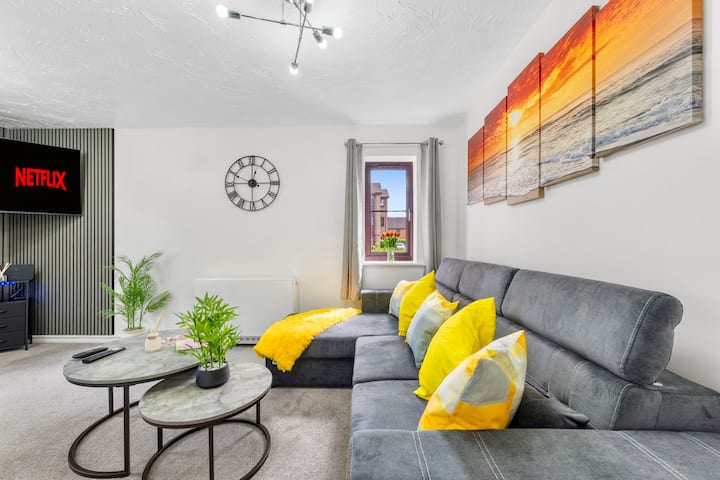 Cosy High‑spec Stylish Apartment - Fast Wifi/sky - Aylesbury