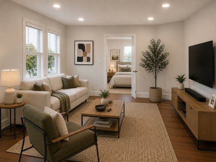 Spacious New England Style 4br Apartment - Capron Park Zoo, Attleboro