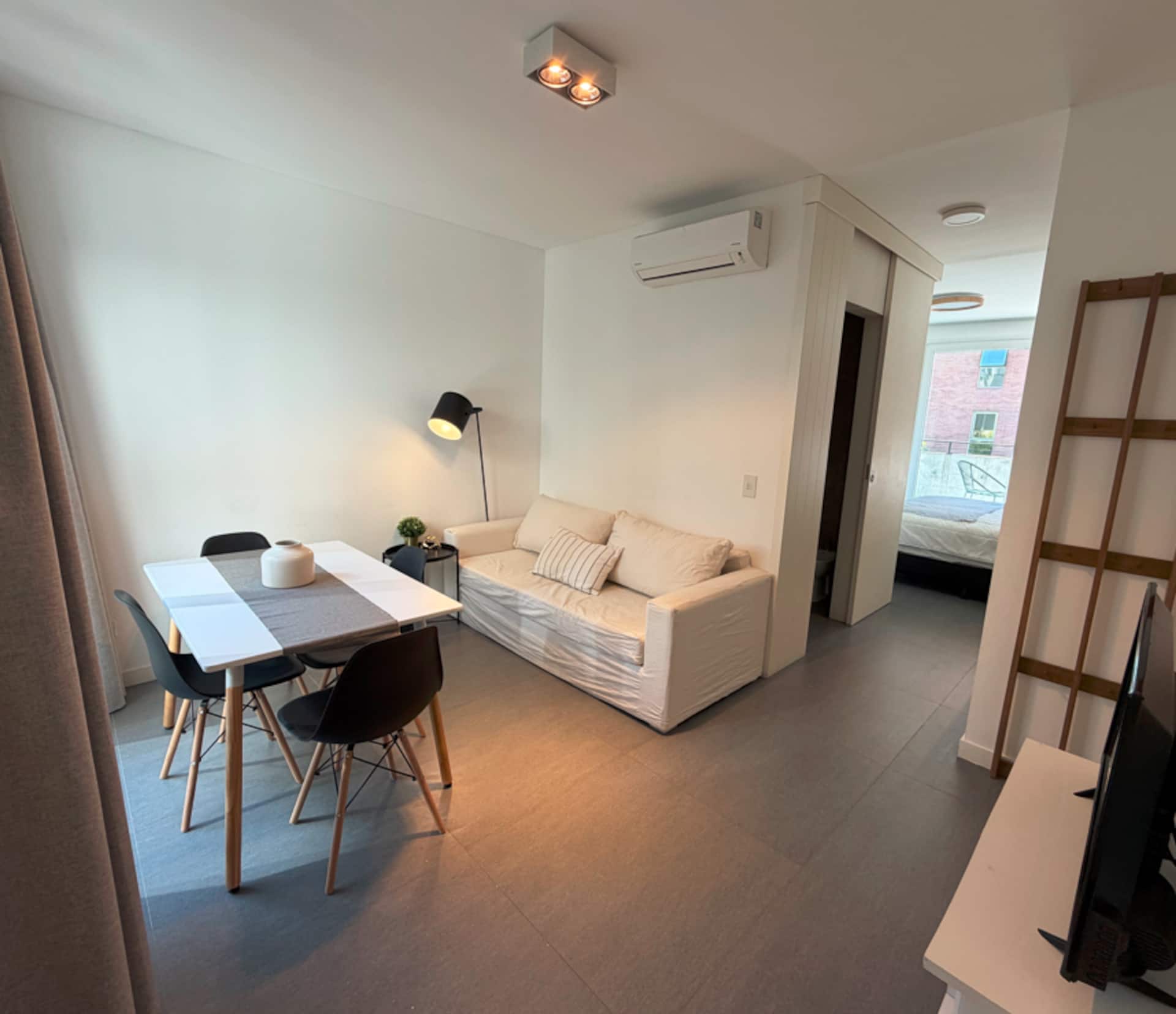 Modern apartment in front of FLENI, with balcony and 24-hour security