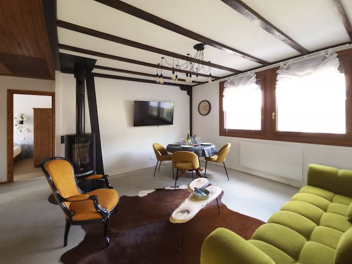 Chalet 2 Chambres Avec Vue Montagne Et Balcon - Haut-Rhin
