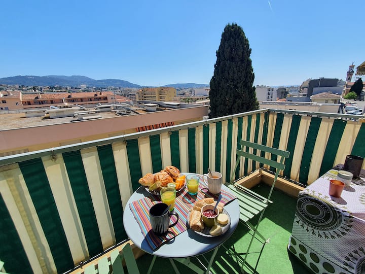 Spacieux, Lumineux, Vue Mer Et Collines, Avec Ac - Nice