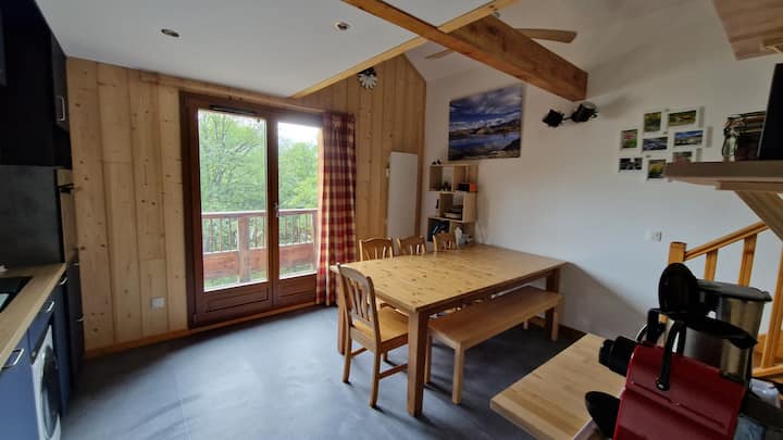 Charmant Appartement 8 Pers, Balcon, Vue Montagne - Saint-Sorlin-d'Arves