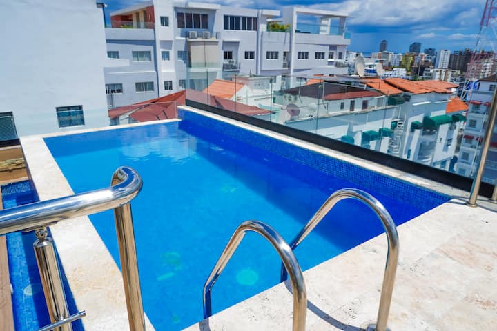 New Apt - City Center, Piscina, Gym, Kids 6 Pax - Santo Domingo