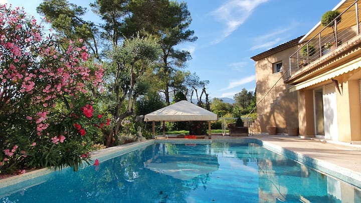 Splendide Villa Avec Piscine - Roquefort-les-Pins