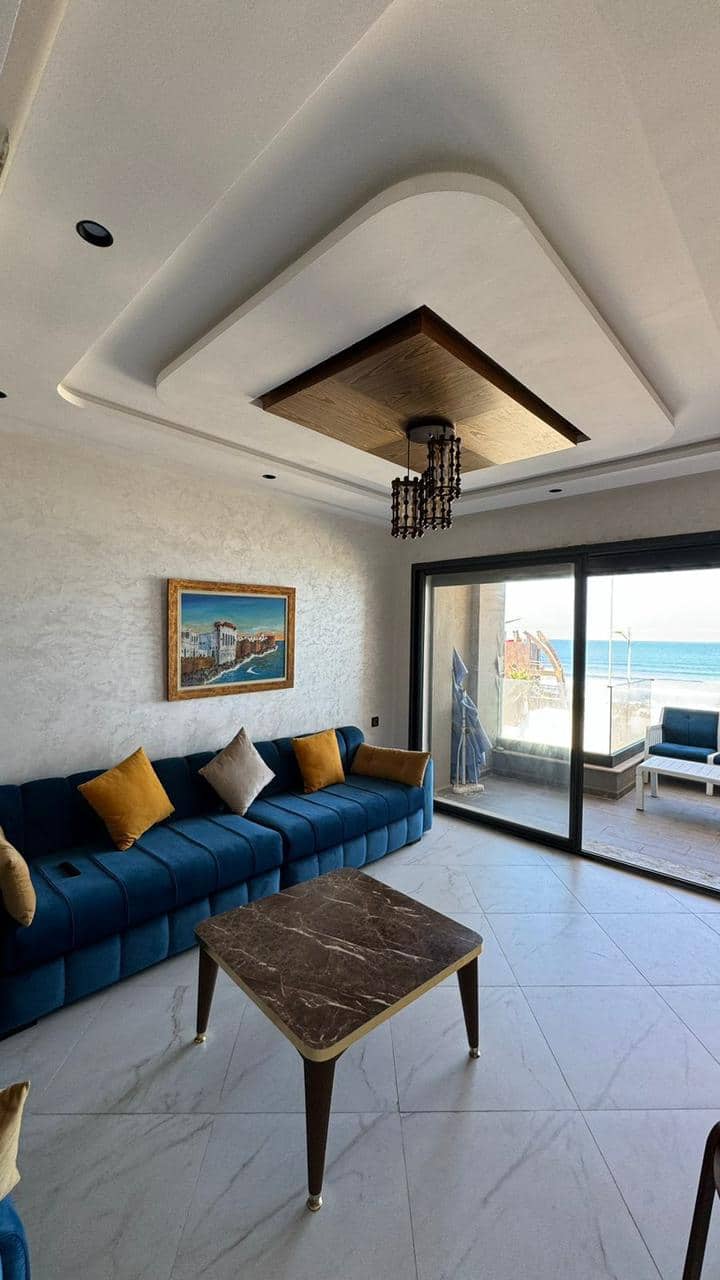 Sea View 3br Safe Apt W/ Guard | Mehdia Beach - Kénitra