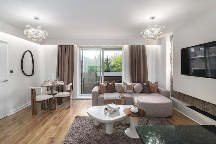 Modern 1 Bed Kensington Apartment, King + Sofa Bed - チェルシー