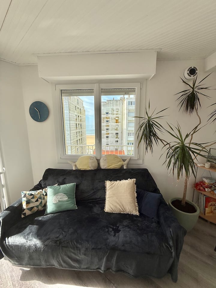 Lumineux T2 Vue Mer, 30 Mètres Plage + Parking - Les Sables-d'Olonne