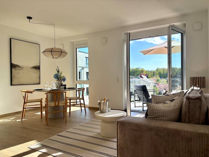Luxus Apartment Am Palaisgarten | Balkon |Smart Tv - Rastede
