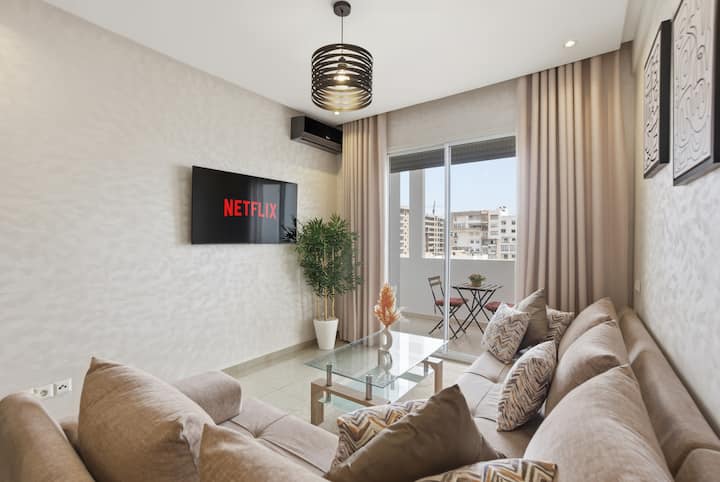 Studio Cosy Avec Piscine Et Balcon"vue Imprenable" - Agadir