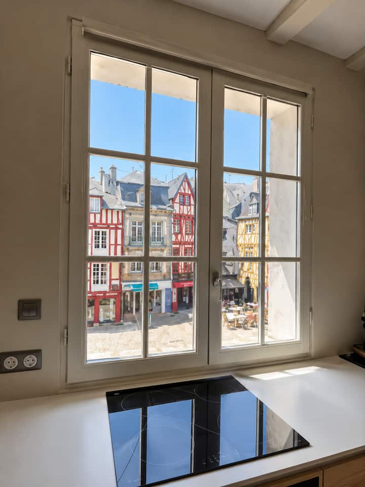 Porte St-jean–vue Cathédrale & Charme T2 à Vannes - Arradon