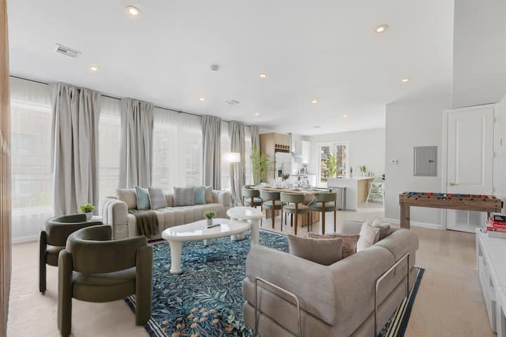 3br 2.5ba Near Nyc, Roofdeck, Sleeps 10 - Jersey City, NJ