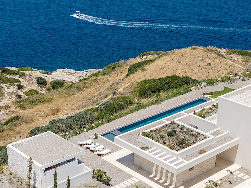 A marble and stone house on the cliffs near Chania, Plaka, Crete, Greece, photo 10 of 10