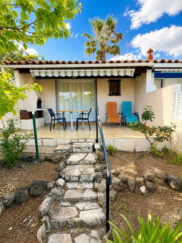 Maisonnette Parking/jardin/clim 5 Personnes - Marseillan