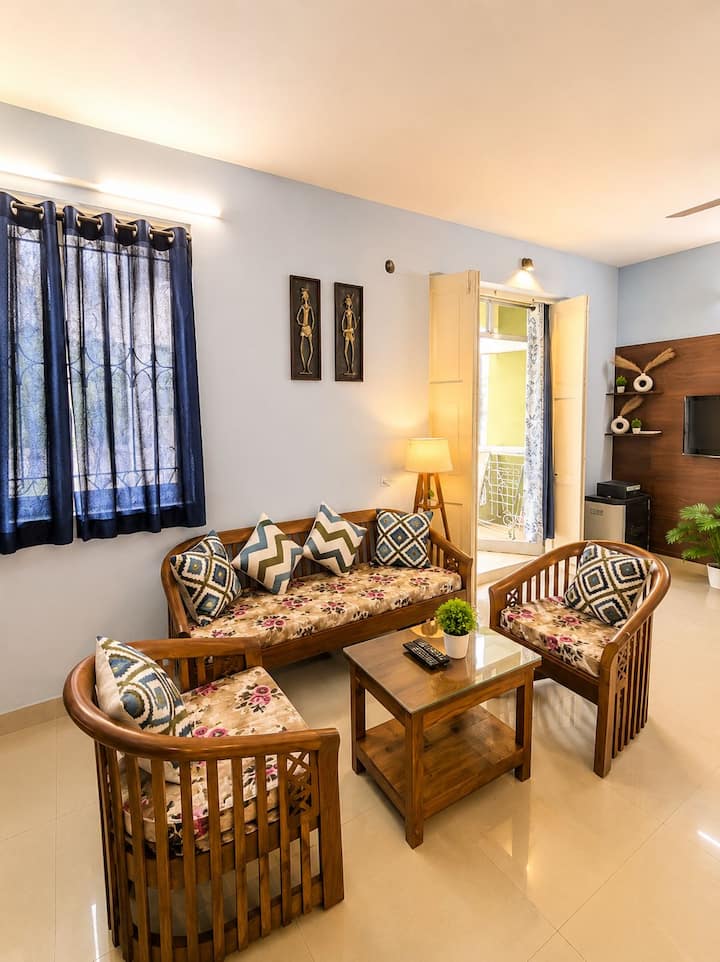 The Delton | 2bhk Flat In South Goa | 2 Min Beach - Goa