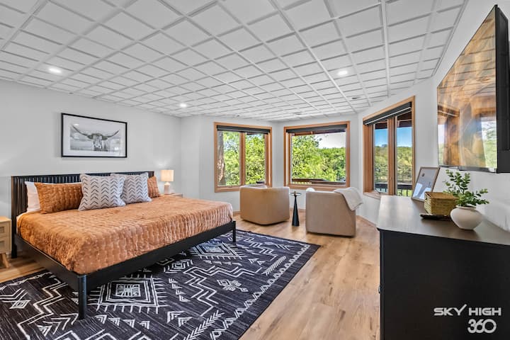 Bedroom 3 with a king size bed and sound machine provided!