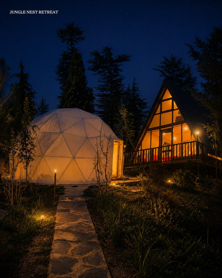 Luxury A-frame & Dome In The Woods - Kufri