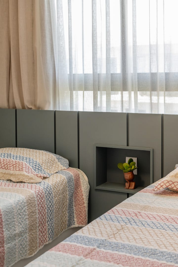 Habitación individual, ideal para familias. Comodidad en cada detalle