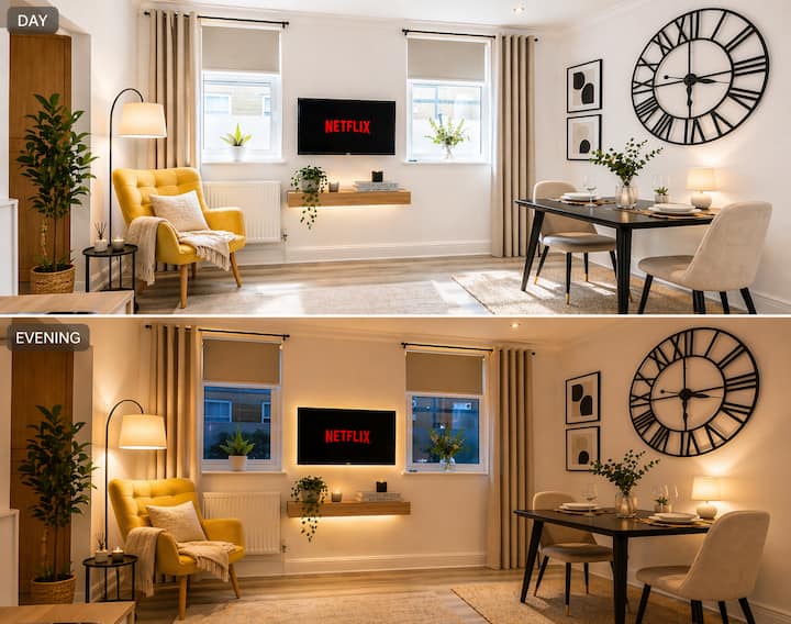 Modern Studio | 1–6 Month Stays | Professionals - Huddersfield