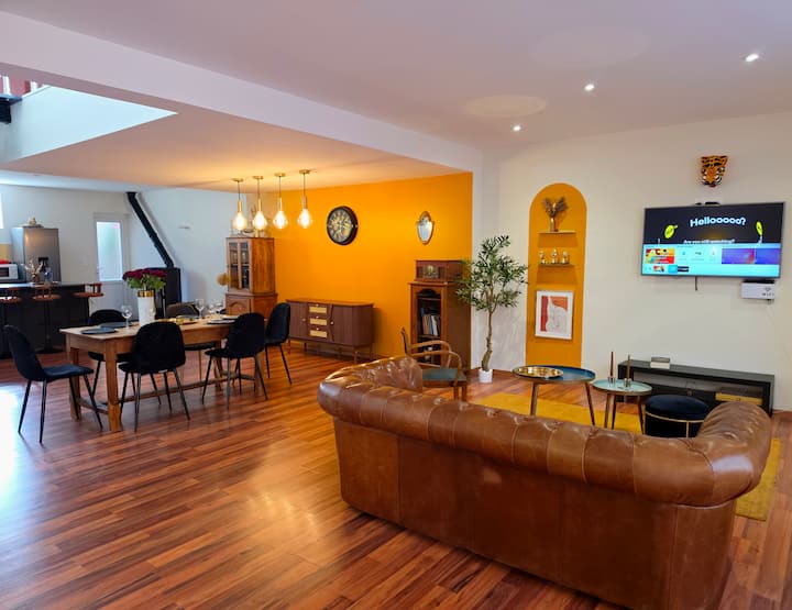 Le 1930 : Duplex Chic & Caractère - 3 Chambres - Arras
