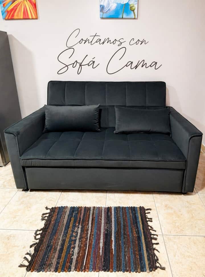 Acogedor Mini Depa Con Cocina Equipada Y Sofá Cama - Perú