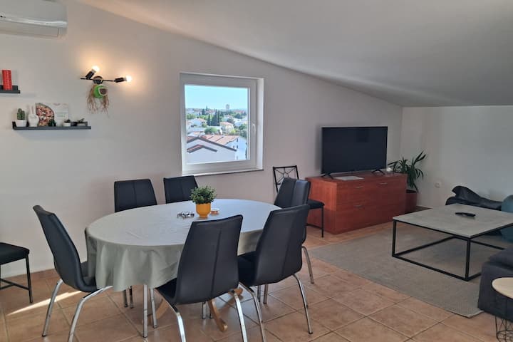 Sky Terrace And Sea View Apartment - Malinska