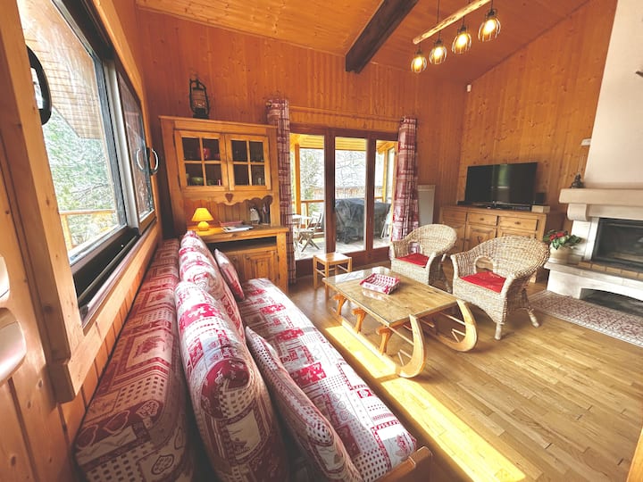 Grand Chalet Avec Terrasse, Barbecue, Cheminée - Villard-de-Lans