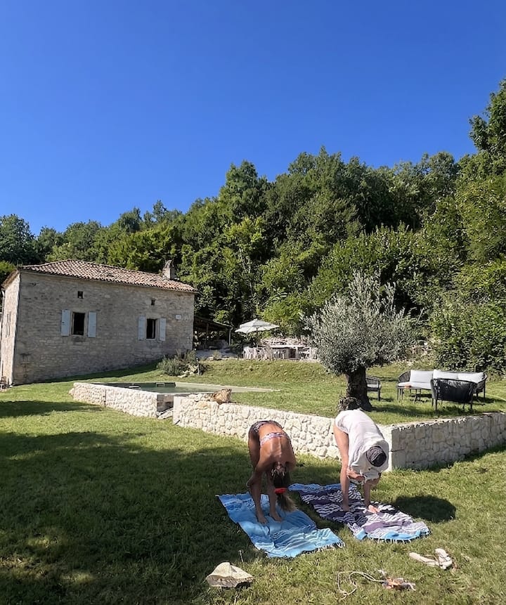 Mas 14p · Piscine · Pétanque · Bbq | Golf à 10min - 로트