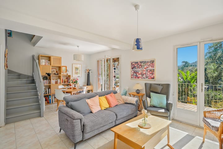 Agréable Maison Jardin Climatisation - 3 Chambres - Presqu'île de Giens