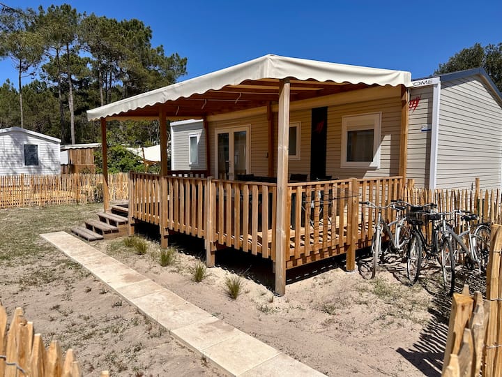 Mobilhome + Vélos Entre Lac Et Plage De L’océan - Lacanau