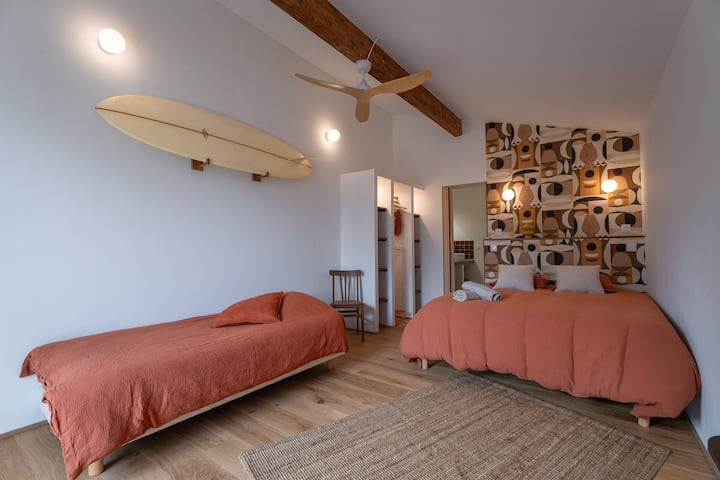 Brume Surf House - Chambre Océan - Moliets-et-Maa