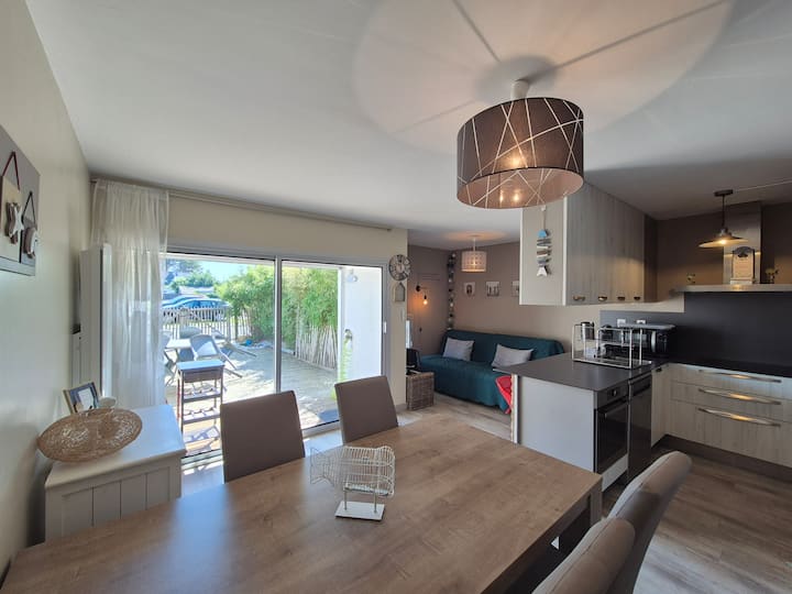 Ile Tudy: Appartement Avec Terrasse 150m Mer-5pers - Île-Tudy