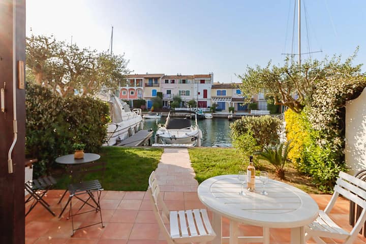 Port Grimaud: Superbe Appartement 3 Pieces - Clim, - Grimaud