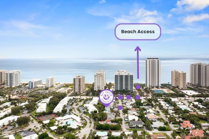 Walk To The Beach+restaurants 2br/2.5 Ba + Patio - Riviera Beach, FL