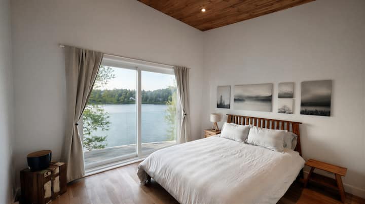 Chalet 4ch · Lac Barron Navigable · Spa - Mirabel