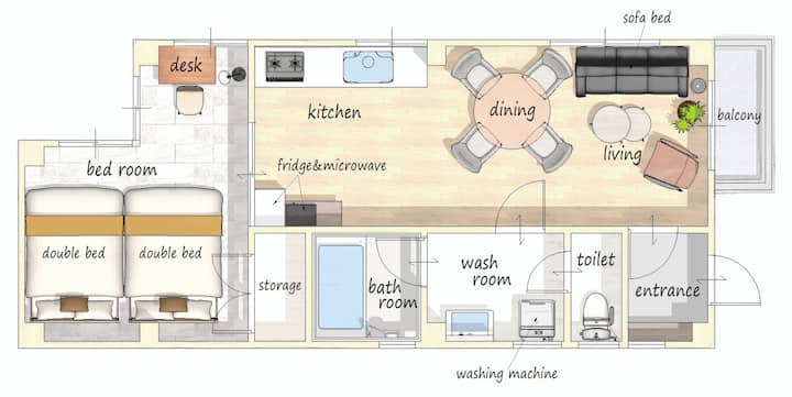 11 Min Nagoya | 4 Lits | 7 Pers | Luxe 1ldk - 名古屋市