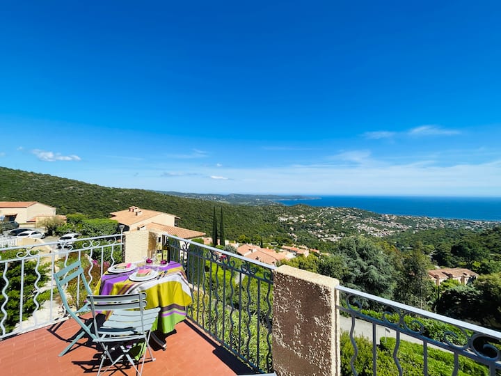 Studio La Vigie Des Sauvagières – Vue Mer– Piscine - Rayol-Canadel-sur-Mer