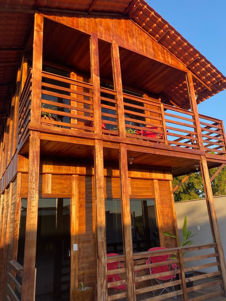Chalé De Madeira Aconchegante, 2 Andar Exclusivo - São Mateus